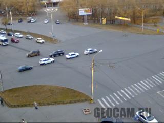 Перекресток Дружбы Народов и Крылова (Абакан, Россия)