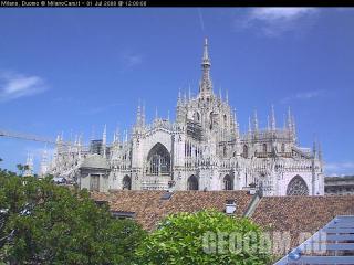 Duomo webcam, Milan