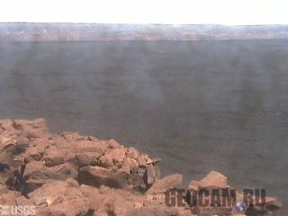 Live panorama of the summit caldera of Mauna Loa Volcano