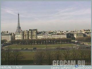 Eiffel Tower webcam, Paris