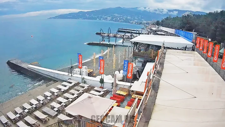 Beach-cafe «Apelsin» webcam, Yalta, Crimea