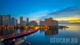 Brickell Key Waterfront Webcam, Miami