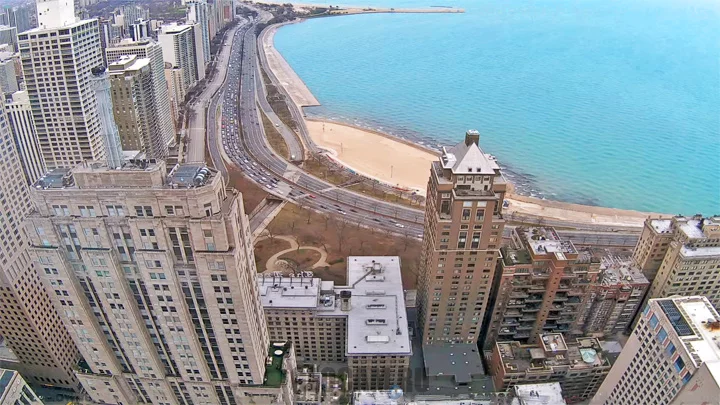 Веб-камера в центре Чикаго, США