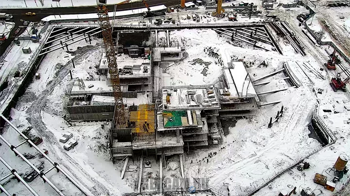 Webcam of the construction of the complex «Dekart-2», Moscow
