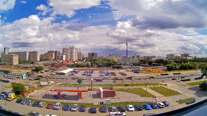 Веб-камера с видом на Дмитровское шоссе, Москва