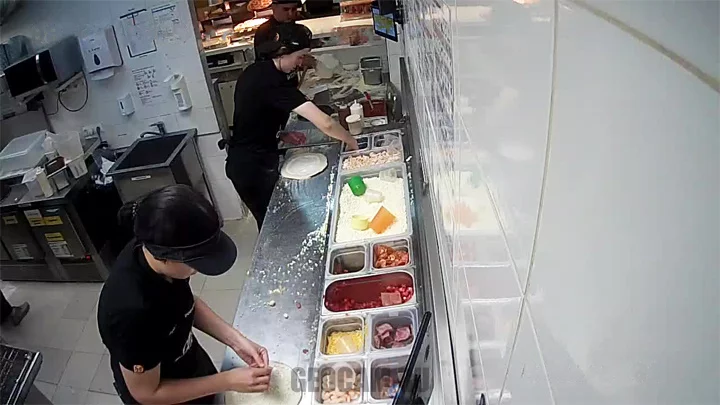 Webcam in the Dodo Pizza pizzeria on Proletarskaya Street, Saransk