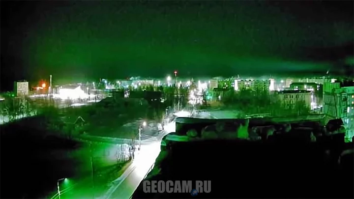 Webcam in the settlement of Seymchan, Magadan region