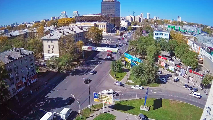 Webcam at the crossroads of Energomash, Khabarovsk city