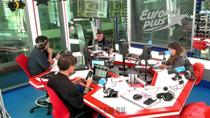 Webcam in the studio of the radio station «Europa Plus»