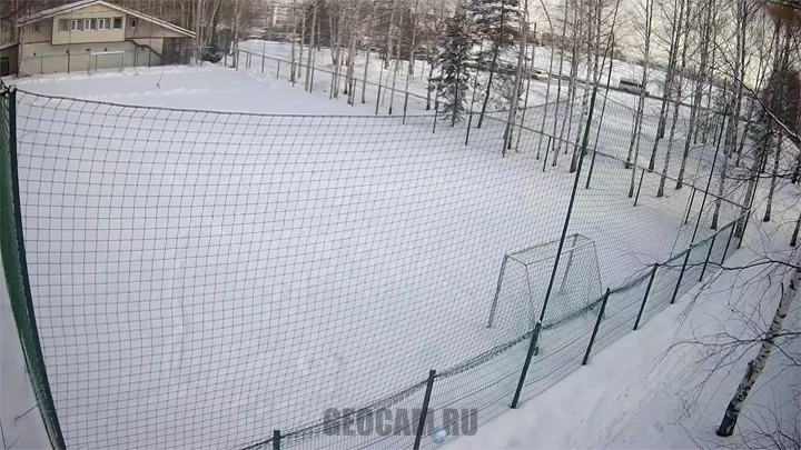 Webcam overlooking a football pitch, Novinki sports village