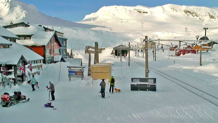 Live webcam of the railway station Finse