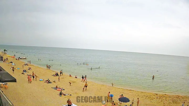 Golubitskaya beach webcam, the Sea of ​​Azov, Russia