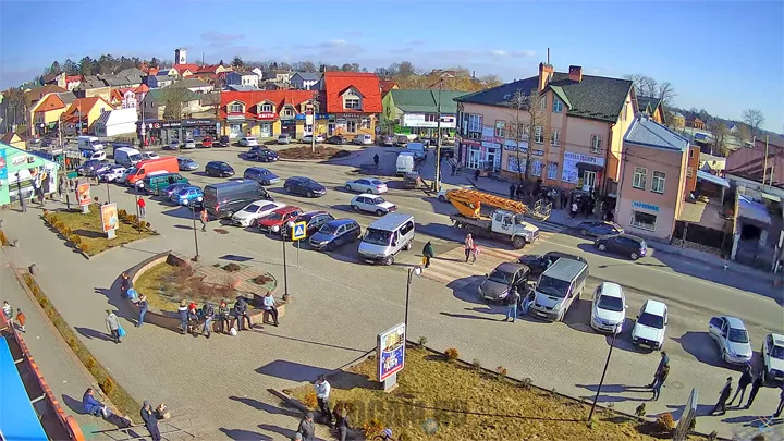 Веб-камера в центре Городка, Львовская область