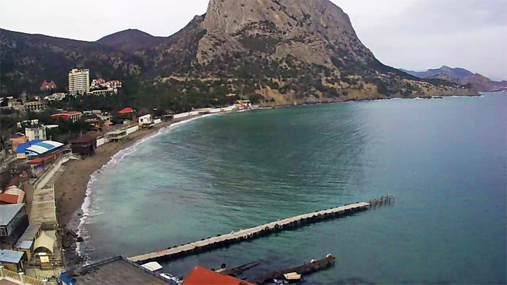 Green Bay webcam, Novy Svet, Crimea