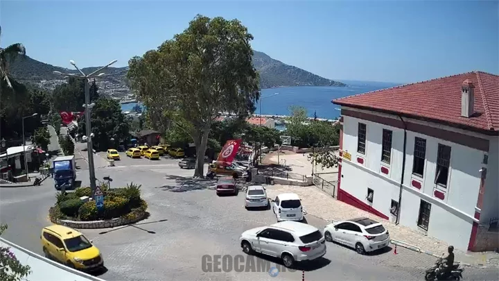Webcam in the center of Kalkan, Turkey