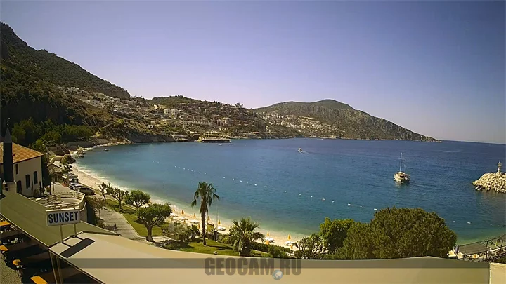 Webcam overlooking Kalkan Beach, Turkey