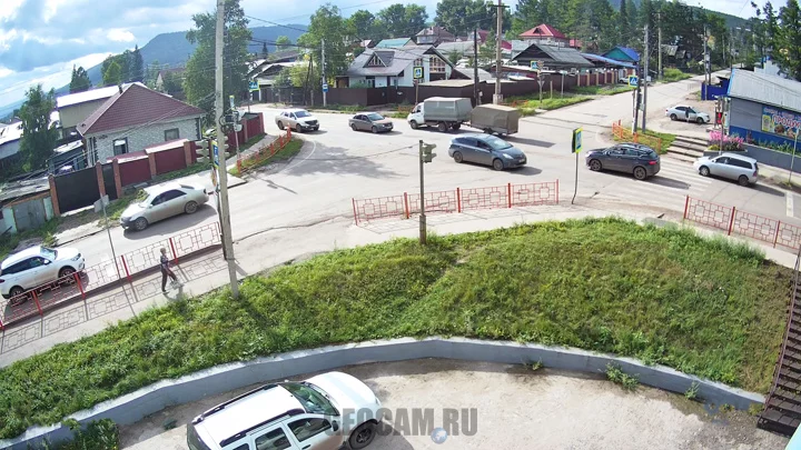Webcam at the intersection of Khalturin and Dzerzhinsky streets, Ust-Kut