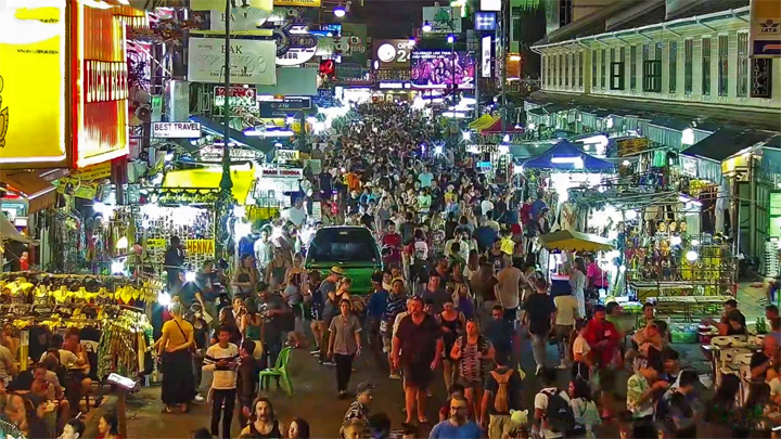 Webcam On Khaosan Road Bangkok Thailand