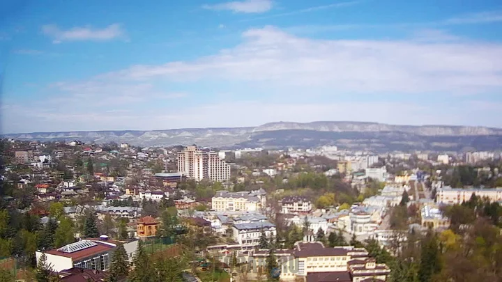 Panoramic webcam of the sanatorium «Fortress» in Kislovodsk