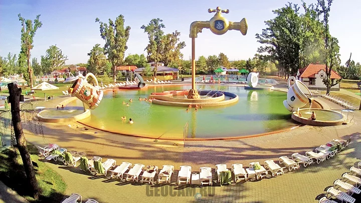 Webcam by the pool «Health Faucet», Kosino, Ukraine