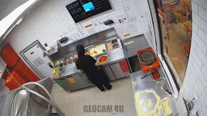 Webcam in the pizzeria «Dodo Pizza» on Lenin Avenue, Balashikha