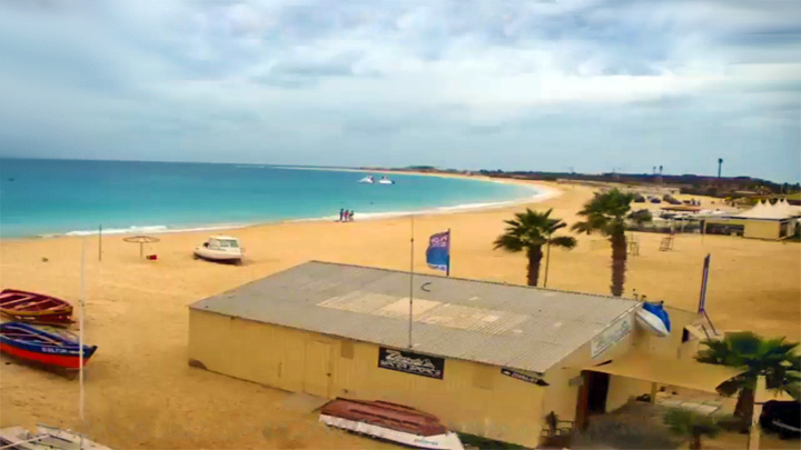 PTZ webcam on Palm Beach, Cape Verde