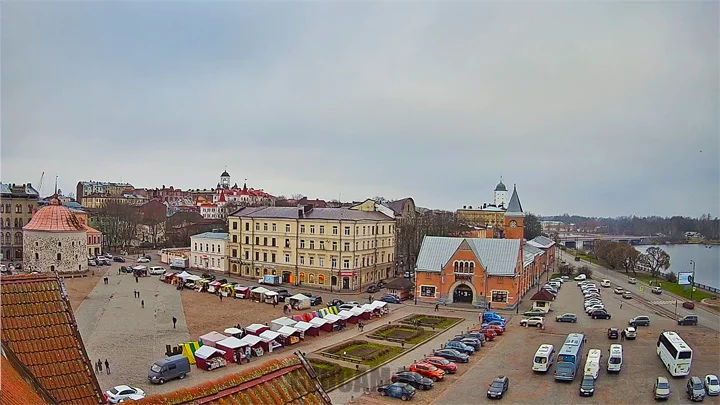 Веб-камера на Рыночной площади Выборга