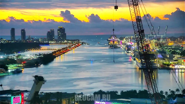 Port of Miami Cruise Terminal Webcam, Florida