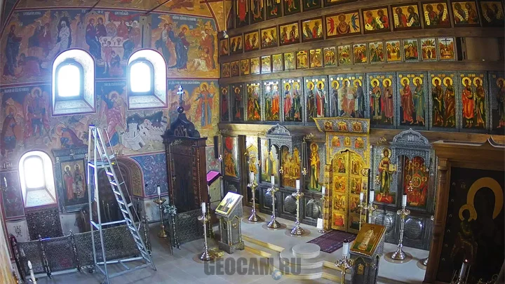 Веб-камера в храме Архангела Михаила, Михайловская Слобода