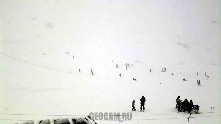 Веб-камера на склоне горы Мусса-Ачитара в Домбае