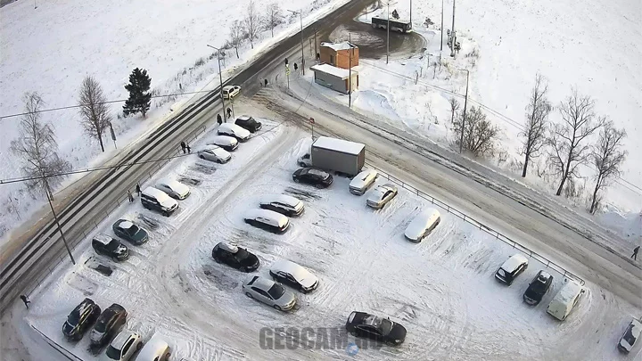 Веб-камера на перекрёстке в посёлке Назарьево