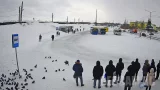 Веб-камера на автобусной остановке «Талнах – Торговый центр», Норильск