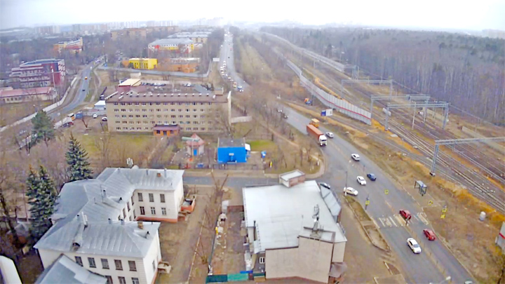 Веб-камера с видом на Носовихинское шоссе, Железнодорожный, Балашиха