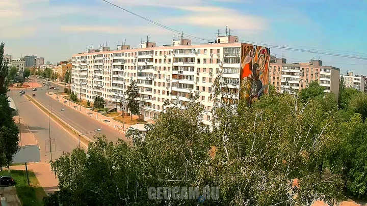 Веб-камера на перекрёстке улиц Ново-Садовой и Осипенко в Самаре