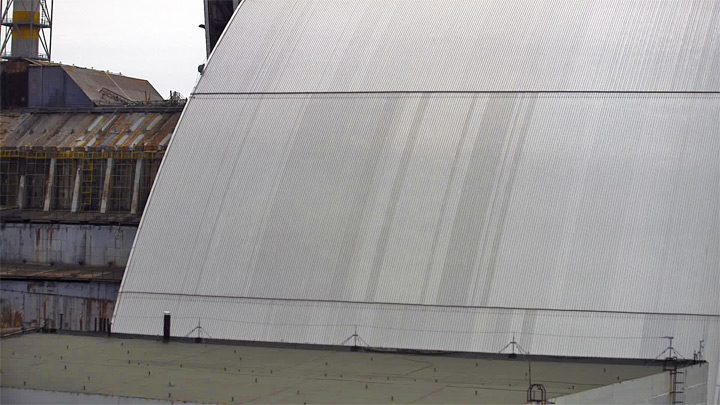 Webcam at the sarcophagus of the Chernobyl Nuclear Power Plant: New Shelter