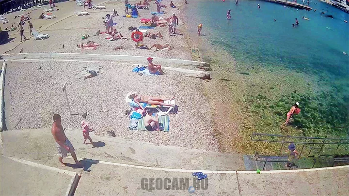 Webcam on the Sandy beach, Sevastopol