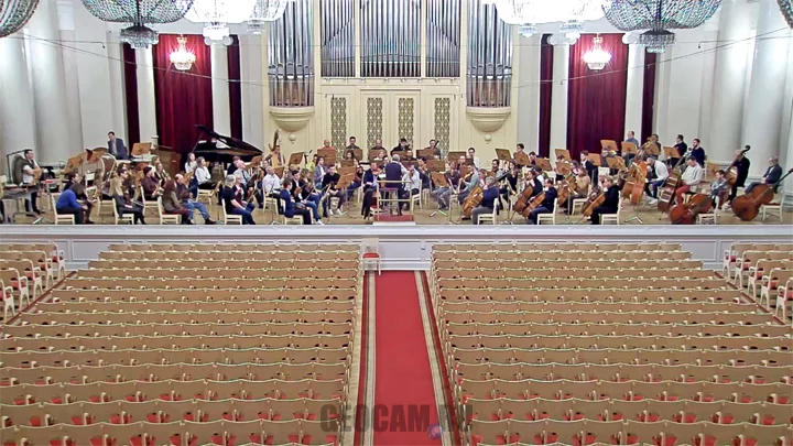 Webcam in the Great Hall of the St. Petersburg Philharmonic