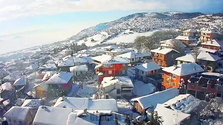 Webcam in the mountain village of Pinarbeyli, Turkey