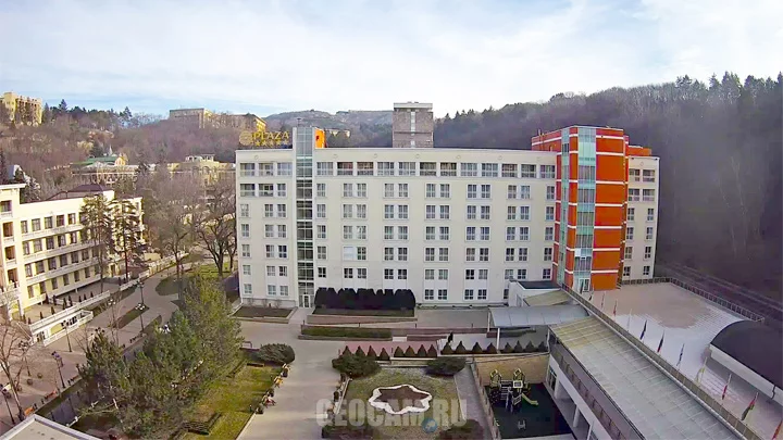 Webcam with a panoramic view of the sanatorium «Plaza», Kislovodsk