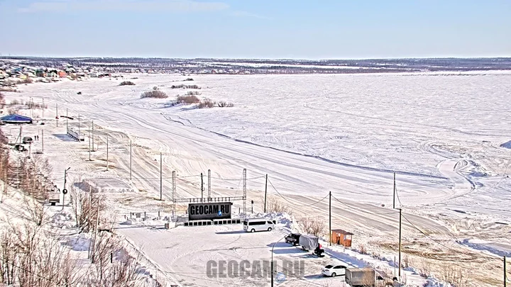 Webcam on the bank of the Polyabta River, Salekhard