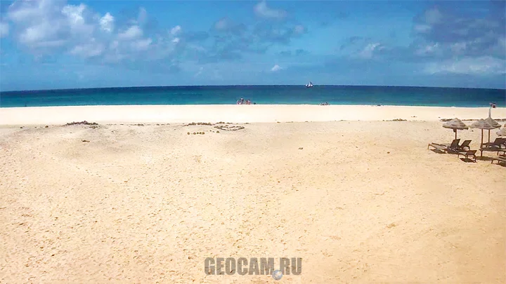 Webcam on Santa Maria beach, Sal island