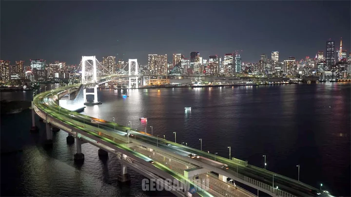 Rainbow Bridge Webcam, Tokyo