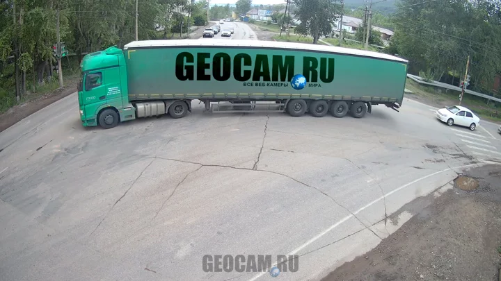 Webcam at the intersection of Rechnikov and Khalturina streets, Ust-Kut