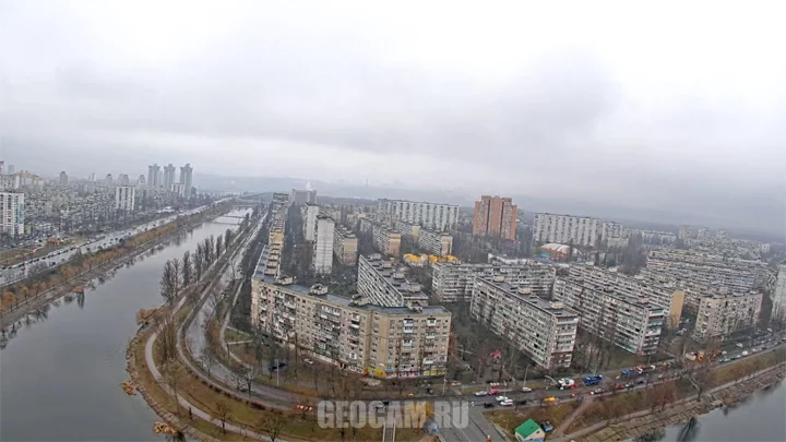 Webcam overlooking Rusanovka, Kiev, Ukraine