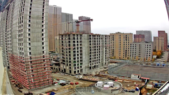 Webcam of the construction of the residential complex «Seliger City», Moscow
