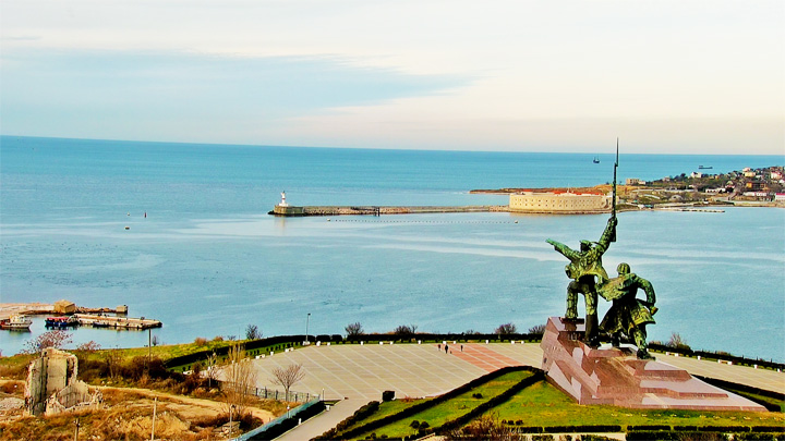 PTZ webcam in the center of Sevastopol city
