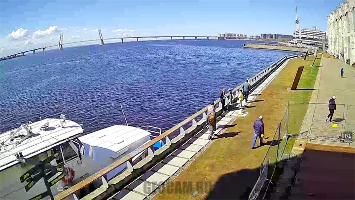 Веб-камера в гавани Васильевского острова, Санкт-Петербург