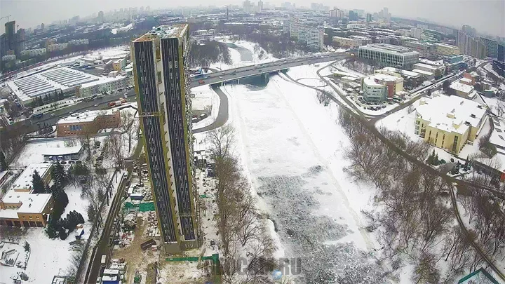 Webcam of the Level Streshnevo residential complex: Vostok Tower