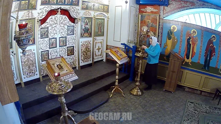 Webcam in the Church of St. George, Saint Petersburg