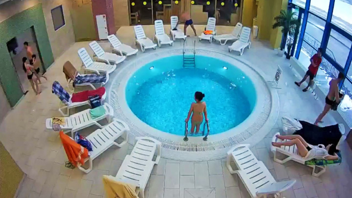 Live webcam of the aqua park «Aquamir»: thermal block: Font